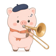 トロンボーンを演奏するスイブー（楽器別ワンポイント）